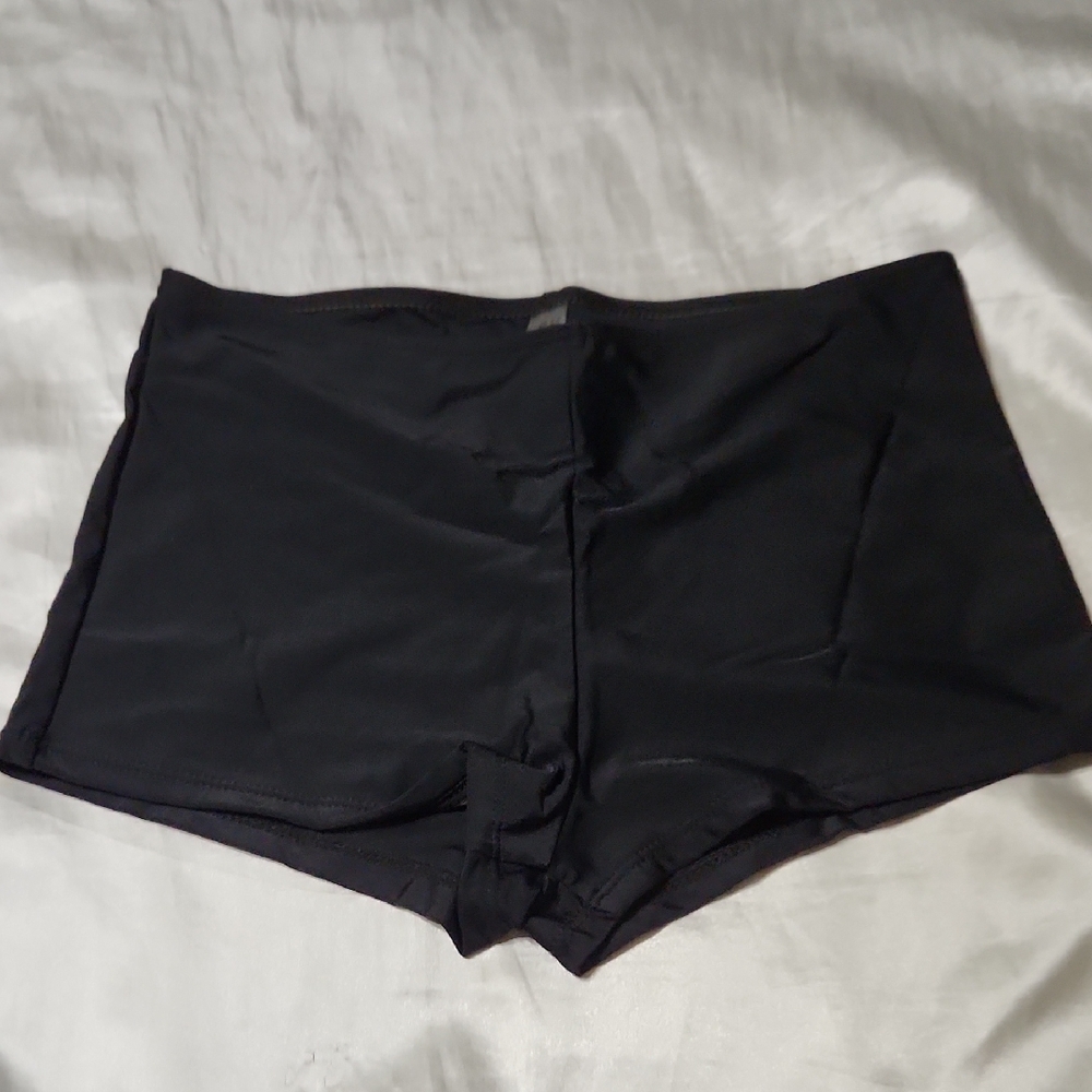 Black High-Waisted Shorts
